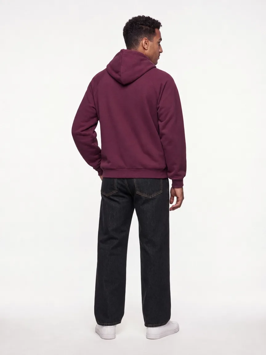 Yanis, hoodie, di spalle